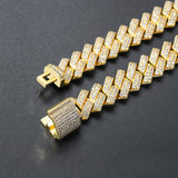 14mm Diamond Prong Cuban Bracelet
