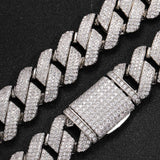20MM Unisex Prong Cuban Chain（925+Moissanite Available）