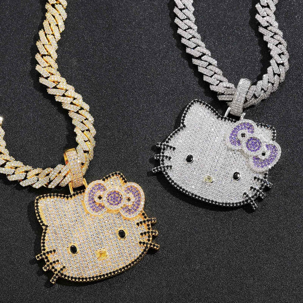 Amazon.com: Hello Kitty Sanrio 10k Gold Pendant Necklace 18
