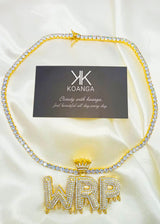 Water Drip Crowned Custom Necklace - Koanga