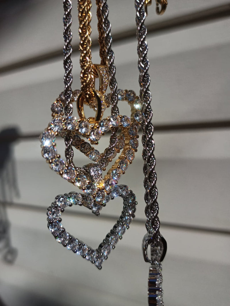 Heart Shape Diamond Necklace - Koanga