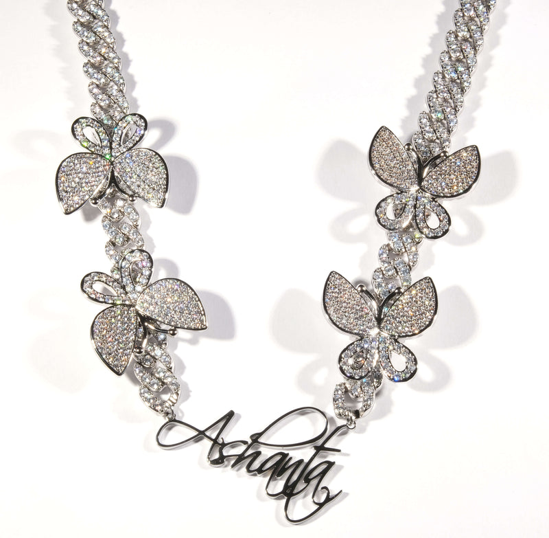 New! Customized Koanga Necklace with removable butterflies. - Koanga