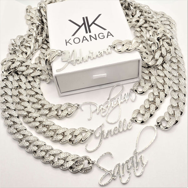 custom cuban name necklace – Koanga