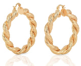 Golden Hoop earrings - Koanga