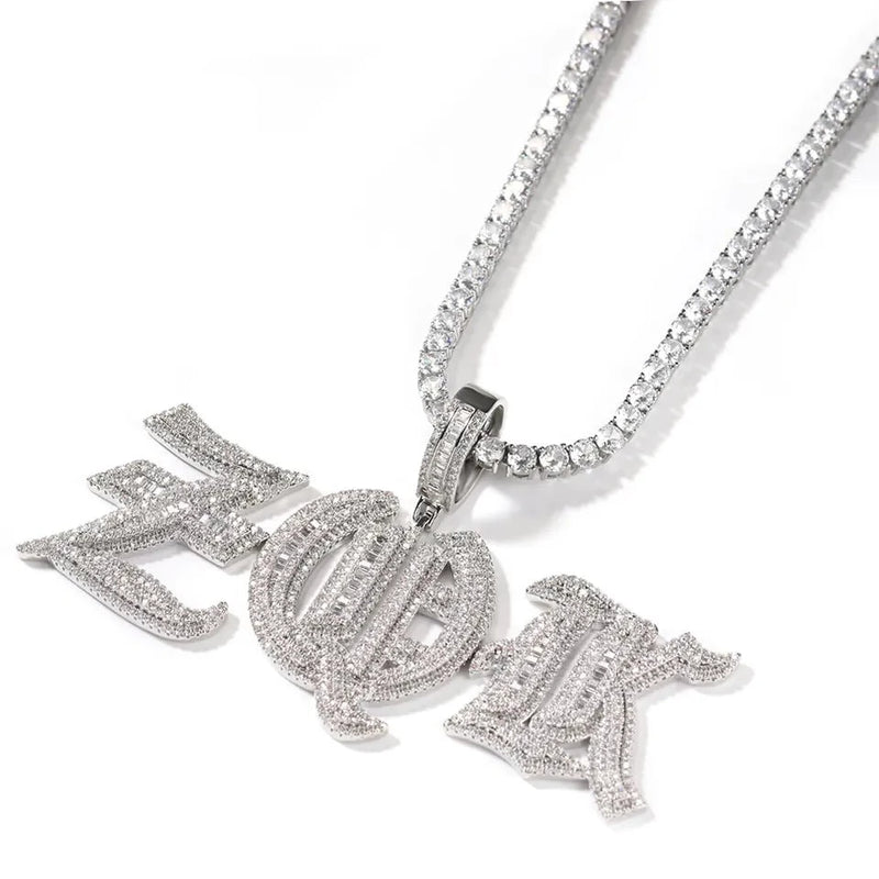 Ancient English Letter Personalized Necklace