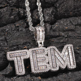 Customized Baguette Letters With Rope Chain or Tennis Chain - Koanga