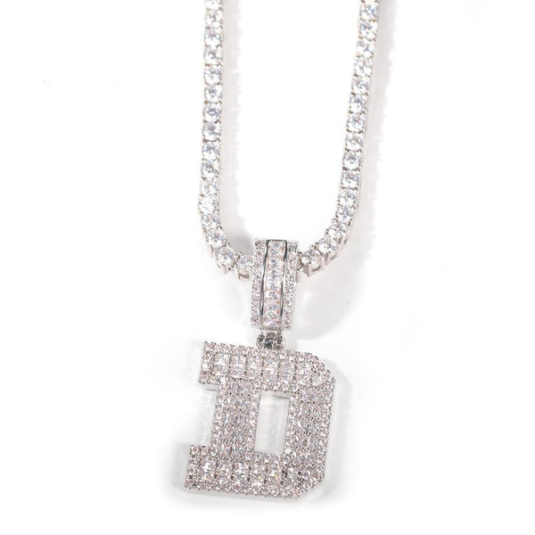 Iced Out Initial Necklace - Koanga