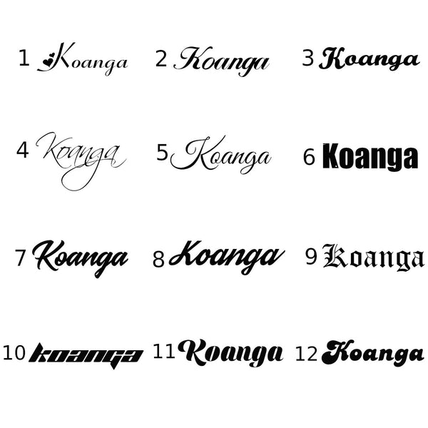 Customized Nameplate with Baguette Link - Koanga