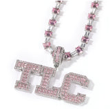 BAGUETTE CUT ICY OUT Personalized Name Necklace - Koanga