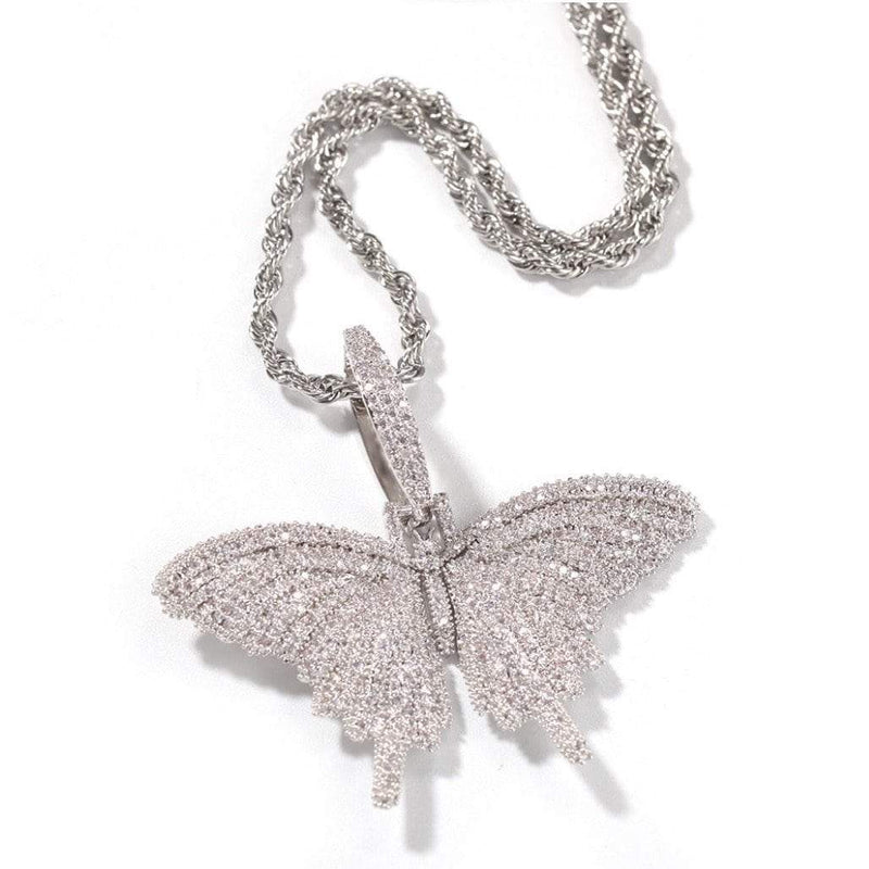 Shayla Butterfly Necklace Silver - Koanga