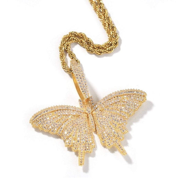 Shayla Butterfly Necklace Gold - Koanga